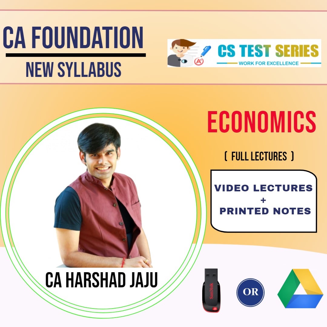 CA FOUNDATION Paper-4: Economics Full Lectures By CA HARSHAD JAJU